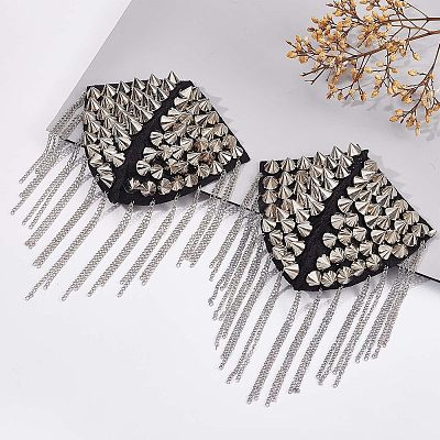 Fashionable Tassel Epaulettes AJEW-WH0235-47P-1