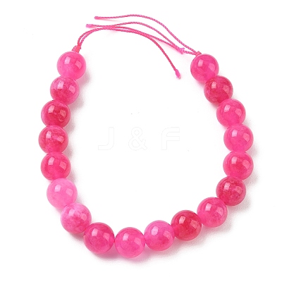 Dyed Natural Malaysia Jade Beads Strands G-G021-02C-24-1