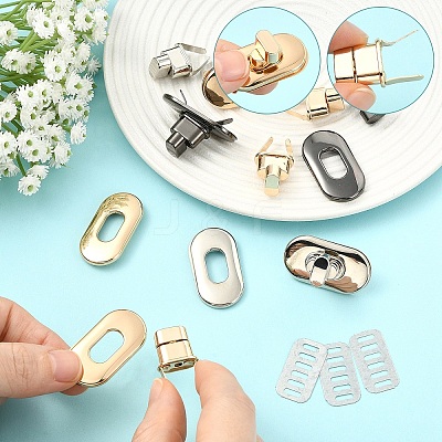 10 Sets Alloy Bag Tuck Lock Clasp FIND-YW0011-21KCG-1