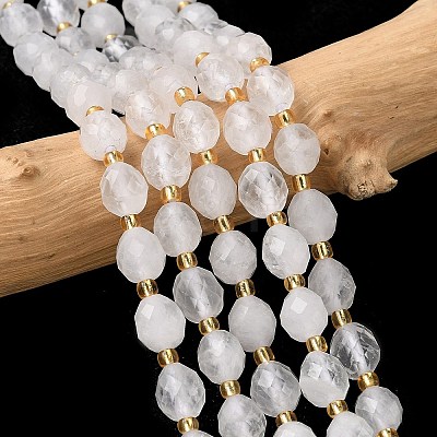 Natural Quartz Crystal Beads Strands G-F809-A01-01B-1