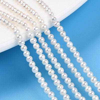 Natural Nucleated Pearl Beads Strands PEAR-N016-02B-1