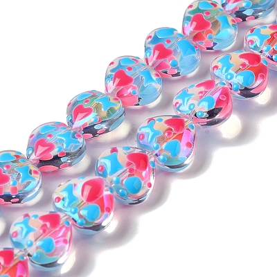 Handmade Glass Beads Strands LAMP-K037-09E-1