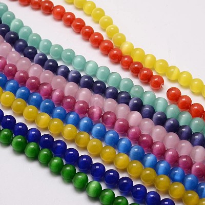 Cat Eye Beads Strands CE-M011-10mm-M-1