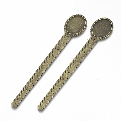 Tibetan Style Alloy Cabochon Setting X-TIBE-R001-01AB-1