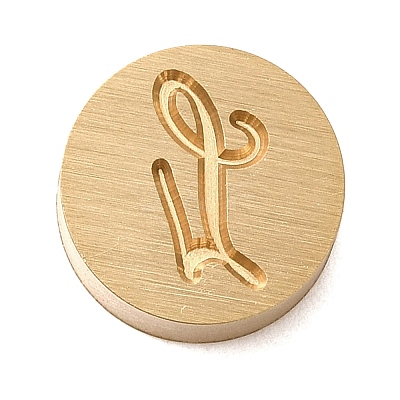 Golden Tone Brass Letter Stamps LS-KK-R005-01L-1