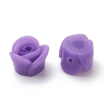 Handmade Polymer Clay Flower Beads CLAY-S089-19A-1