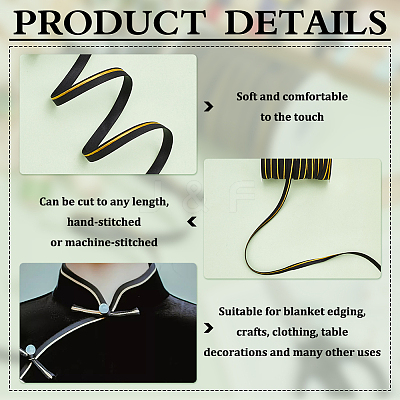 Polyester Satin Piping Ribbon OCOR-WH0091-32D-1