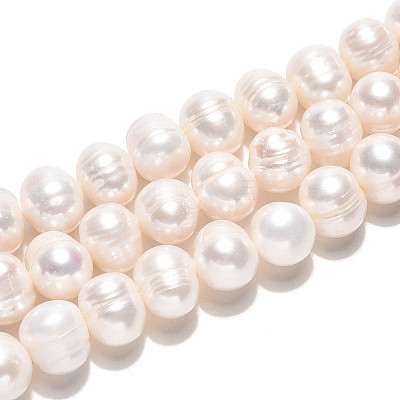 Natural Cultured Freshwater Pearl Beads Strands PEAR-N013-10D-01-1