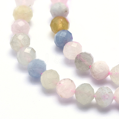 Natural Morganite Beads Strands G-O166-25-3mm-1