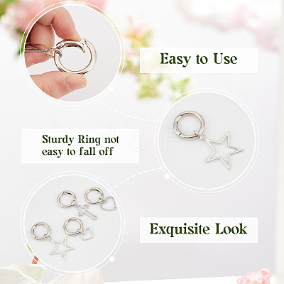 8Pcs 4 Styles Alloy Shoe Charms AJEW-CP0006-53-1