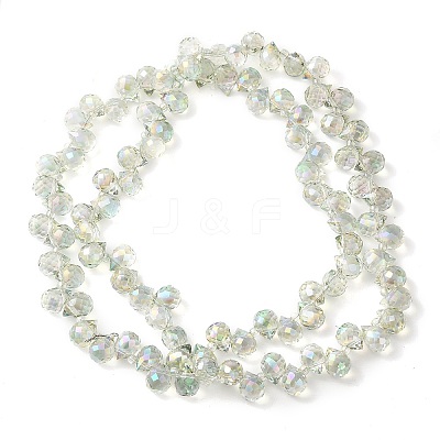 Electroplate Glass Beads Strands EGLA-D030-17N-1