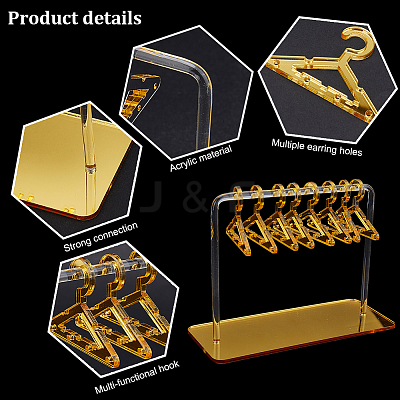 1 Set Acrylic Earring Display Stands EDIS-CP0001-12-1