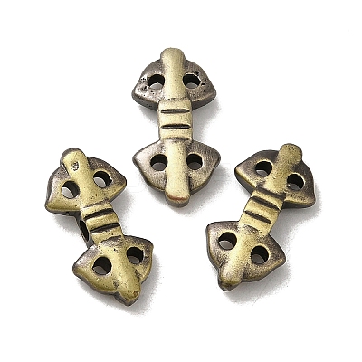 Tibetan Style Rack Plating Brass Beads KK-Q805-17AB-1