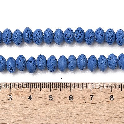 Synthetic Lava Rock Beads Strands G-B087-02A-09-1