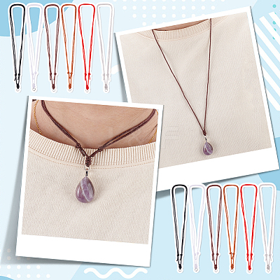 30Pcs 6 Colors Adjustable Nylon Thread Necklaces Making AJEW-PH01642-1