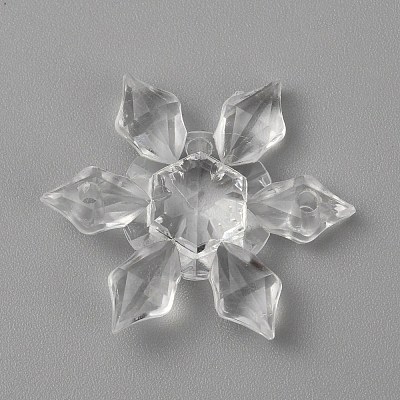 Christmas Transparent Acrylic Connector Charms A-OACR-WH0037-02C-02-1