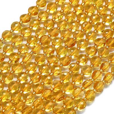 Synthetic Citrine Beads Strands G-K389-B76-01-1