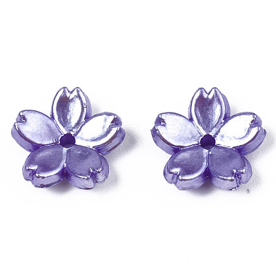 Acrylic Imitation Pearl Beads OACR-N012-002-1