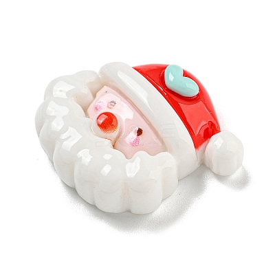 Christmas Opaque Resin Decoden Cabochons RESI-U006-04E-1