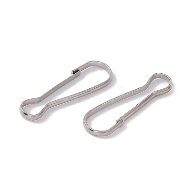 304 Stainless Steel Push Gate Snap Keychain Clasp Findings X-STAS-G291-05P-1