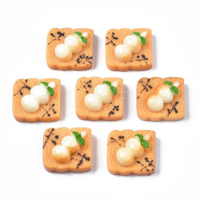 Opaque Epoxy Resin Cabochons CRES-S358-63-1