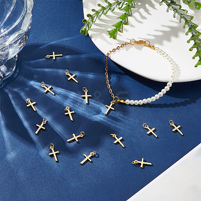 16Pcs Brass Pendants KK-BC0013-79-1