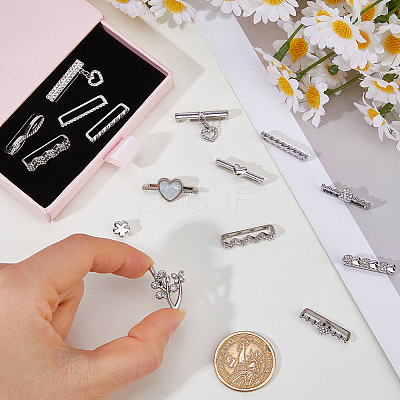 3 Bags 3 Styles Rhinestone Watch Band Charms Set FIND-FH0017-66-1