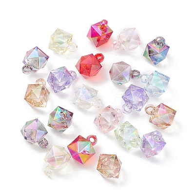Transparent Acrylic Pendants X-MACR-D059-02-1