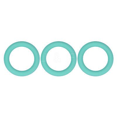 3Pcs Ring Silicone Focal Beads JX895I-01-1