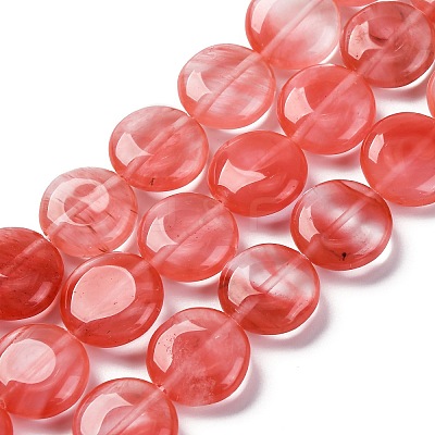 Cherry Quartz Glass Beads Strands G-C159-A02-01-1