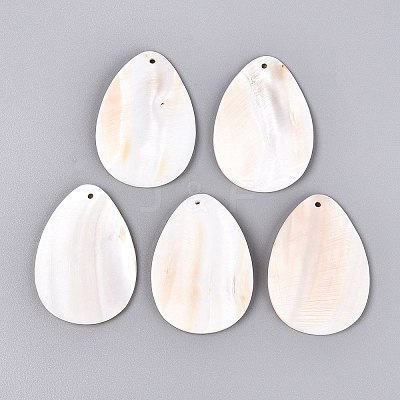 Natural Freshwater Shell Pendants SHEL-Q028-13-1