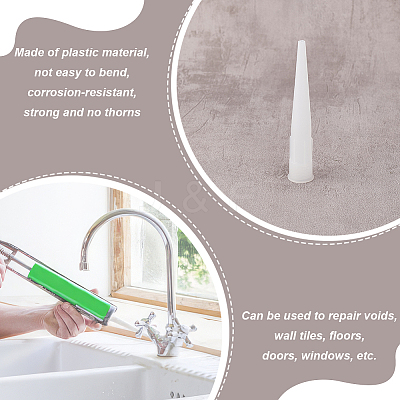 Reusable Silicone Caulking Nozzle Applicators SIL-WH0014-44-1