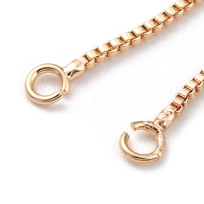 Rack Plating Brass Box Chain Link Bracelet Making KK-A183-03G-1