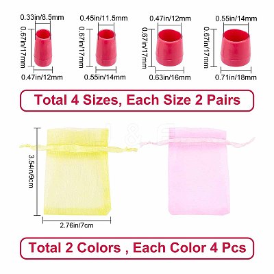 8Pair PVC High Heel Stoppers Protector FIND-GF0002-08C-1
