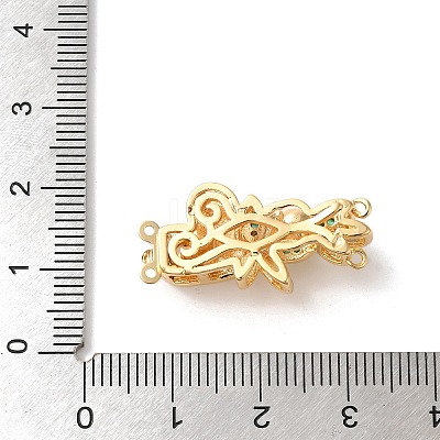 Brass Micro Pave Cubic Zirconia Box Clasps KK-A227-18G-1