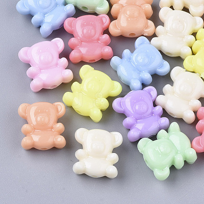 Opaque Acrylic Beads MACR-N008-05-1