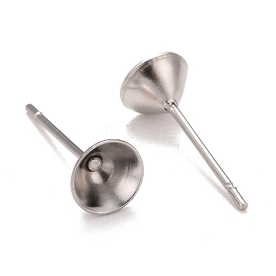 Non-Tarnish 304 Stainless Steel Post Stud Earring Settings LS-STAS-L238-082E-P-1