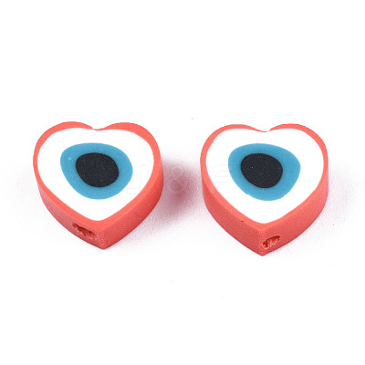 Handmade Polymer Clay Beads CLAY-T019-08F-1