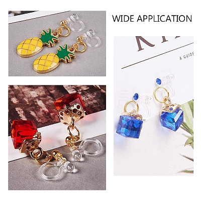 Plastic Clip-on Earring Findings LS-KY-P007-H01-1