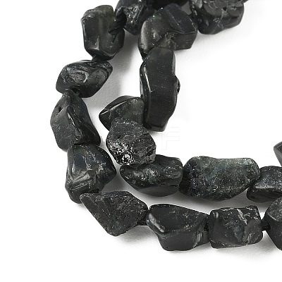 Raw Rough Natural Black Tourmaline Beads Strands G-M453-A01-02-1