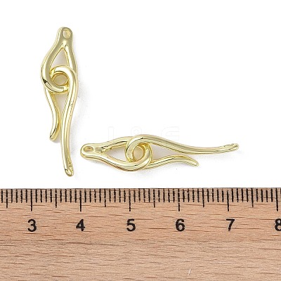 Brass Hook and Eye Clasps LS-KK-B087-18G-1