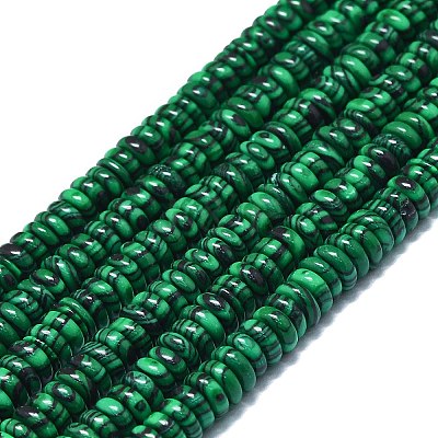 Synthetic Malachite Beads Strands G-K245-B01-02-1
