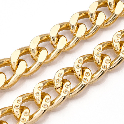 Aluminum Grooved Curb Chains CHA-N003-29KCG-1
