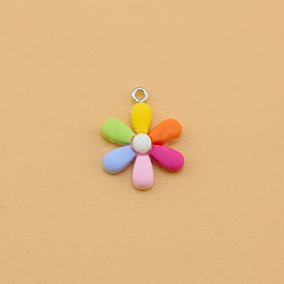 Opaque Resin Pendants HUDU-PW0001-015B-1