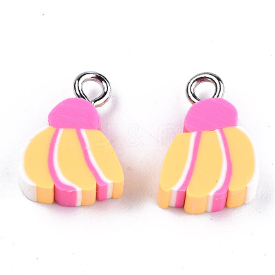 Handmade Polymer Clay Charms X-CLAY-T016-55-1