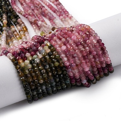 Gradient Color Natural Multicolor Tourmaline Beads Strands G-ONLY-T-A07-01A-1