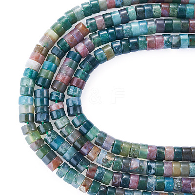 2 Strands Natural Indian Agate Beads Strands G-TA0003-21-1