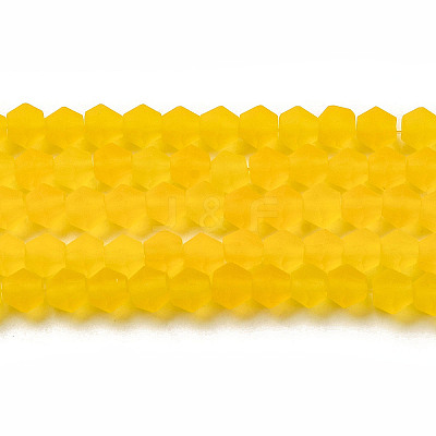 Imitate Austrian Crystal Frosted Glass Beads Strands EGLA-A039-T3mm-MD22-1