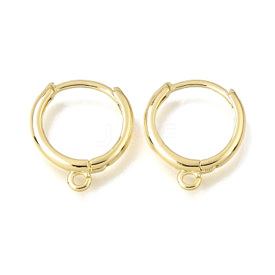 Brass Huggie Hoop Earring Findings KK-A303-30G-1