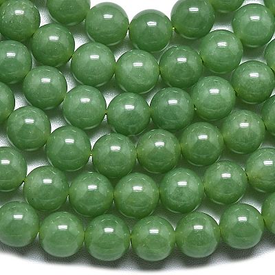 Natural Malaysia Jade Beads Strands G-L645-A01-6mm-27-1